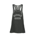thumbnail image 1 of Thread Tank Mermaid Queen Women's Sleeveless Flowy Racerback Tank Top Charcoal 2X-Large, 1 of 5
