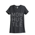 thumbnail image 1 of Thread Tank Mom Hustle Women's Relaxed Crewneck T-Shirt Tee Charcoal Small, 1 of 4