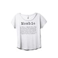 thumbnail image 1 of Thread Tank Mombie Women's Fashion Relaxed Slouchy Dolman T-Shirt Tee Heather White Medium, 1 of 1