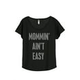 thumbnail image 1 of Thread Tank Mommin Aint Easy Women's Relaxed Slouchy Dolman T-Shirt Tee Heather Black X-Large, 1 of 4