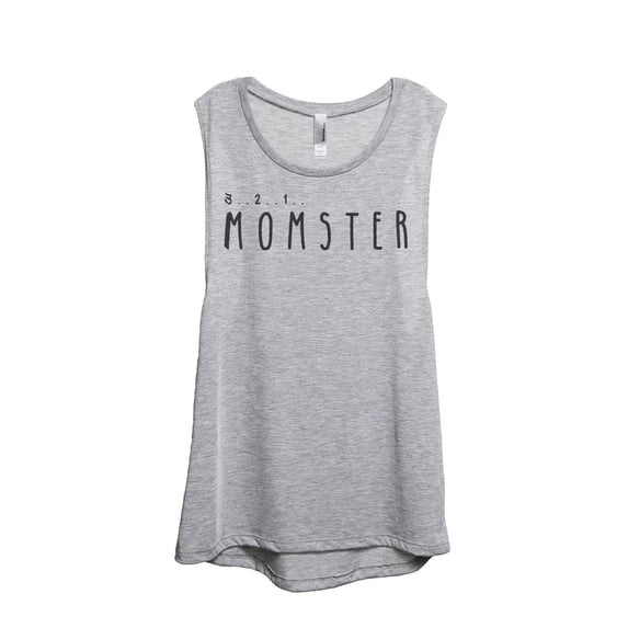 Thread Tank Momster Women's Sleeveless Muscle Tank Top Sport Grey Small