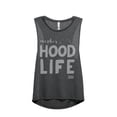 thumbnail image 1 of Thread Tank Mother Hood Life Women's Sleeveless Muscle Tank Top Charcoal 2X-Large, 1 of 4