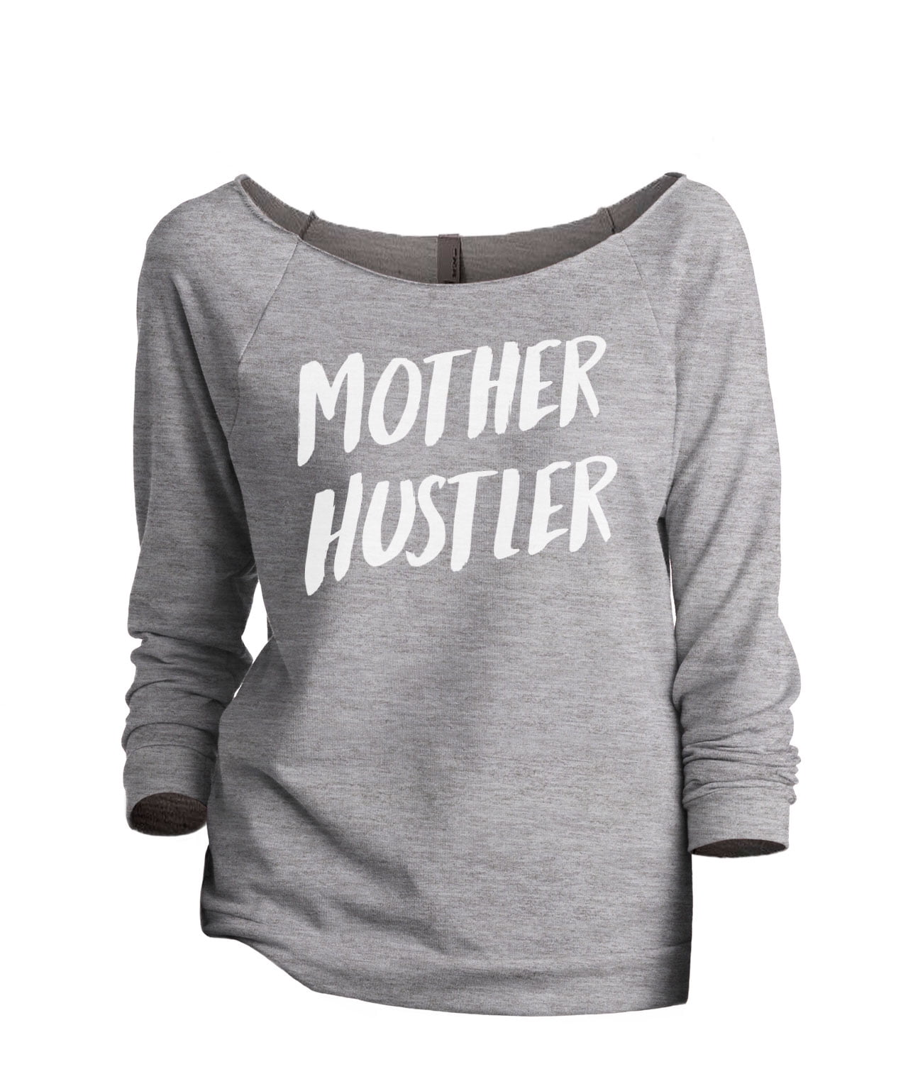 Thread Tank Mother Hustler Women s Fashion Slouchy 3 4 Sleeves