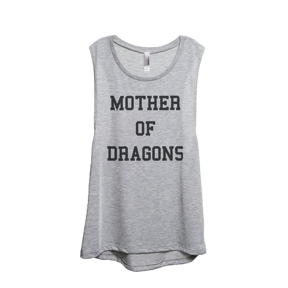 Thread Tank Mother of Dragons Women's Sleeveless Muscle Tank Top Sport Grey Small