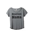 thumbnail image 1 of Thread Tank Mountain Mama Women's Fashion Relaxed Slouchy Dolman T-Shirt Tee Heather Grey Medium, 1 of 4