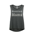 thumbnail image 1 of Thread Tank Mountain Mama Women's Fashion Sleeveless Muscle Tank Top Charcoal Medium, 1 of 4