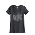 thumbnail image 1 of Thread Tank Mug Glass Sketch Women's Relaxed Crewneck T-Shirt Tee Charcoal Large, 1 of 4