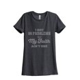 thumbnail image 1 of Thread Tank My Faith Women's Relaxed Crewneck T-Shirt Tee Charcoal Large, 1 of 4