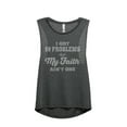 thumbnail image 1 of Thread Tank My Faith Women's Sleeveless Muscle Tank Top Charcoal Large, 1 of 4