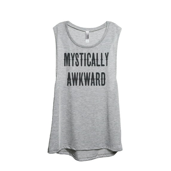 Thread Tank Mystically Awkward Women's Sleeveless Muscle Tank Top Sport Grey Small