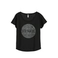 thumbnail image 1 of Thread Tank NEVER Women's Relaxed Slouchy Dolman T-Shirt Tee Heather Black 2X-Large, 1 of 4
