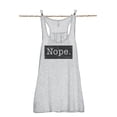 thumbnail image 1 of Thread Tank NOPE. Women Sleeveless Flowy Racerback Tank Top, 1 of 4
