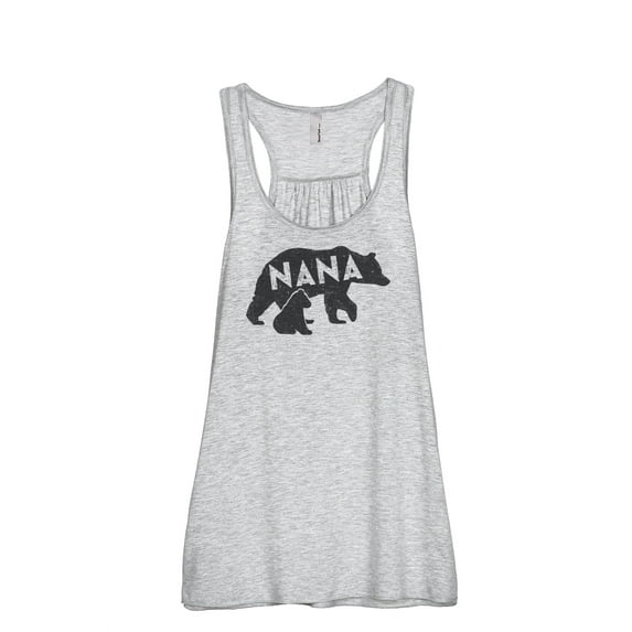 Thread Tank Nana Bear Women's Fashion Sleeveless Flowy Racerback Tank Top Sport Grey 2X-Large
