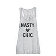 thumbnail image 1 of Thread Tank Nasty Woman Chic Women's Sleeveless Flowy Racerback Tank Top Sport Grey Small, 1 of 5