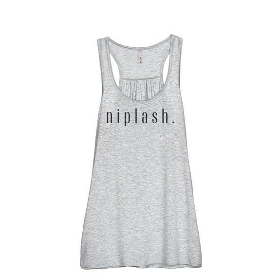 Thread Tank Niplash Women's Sleeveless Flowy Racerback Tank Top Sport Grey X-Large