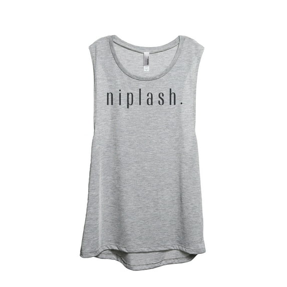Thread Tank Niplash Women's Sleeveless Muscle Tank Top Sport Grey Small