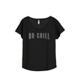 thumbnail image 1 of Thread Tank No Chill Women's Relaxed Slouchy Dolman T-Shirt Tee Heather Black 3X-Large, 1 of 4