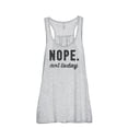 thumbnail image 1 of Thread Tank Nope Not Today Women's Sleeveless Flowy Racerback Tank Top Sport Grey X-Large, 1 of 5