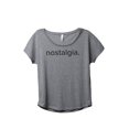 thumbnail image 1 of Thread Tank Nostalgia Women's Relaxed Slouchy Dolman T-Shirt Tee Heather Grey Small, 1 of 4