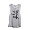 thumbnail image 1 of Thread Tank Only Dogs Can Judge Me Women's Fashion Sleeveless Muscle Tank Top Sport Grey 2X-Large, 1 of 4