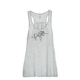 thumbnail image 1 of Thread Tank Origami Unicorn Women's Sleeveless Flowy Racerback Tank Top Sport Grey X-Large, 1 of 5