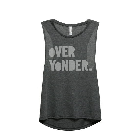 Thread Tank Over Yonder Women's Sleeveless Muscle Tank Top Charcoal Small