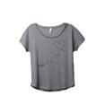 thumbnail image 1 of Thread Tank Paper Airplanes Women's Relaxed Slouchy Dolman T-Shirt Tee Heather Grey Small, 1 of 4