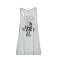 thumbnail image 1 of Thread Tank Pilsner Glass Sketch Women's Sleeveless Flowy Racerback Tank Top Sport Grey Small, 1 of 5