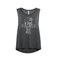 thumbnail image 1 of Thread Tank Pilsner Glass Sketch Women's Sleeveless Muscle Tank Top Charcoal 2X-Large, 1 of 3