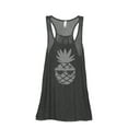thumbnail image 1 of Thread Tank Pineapple Watermelon Sunglasses Women's Sleeveless Flowy Racerback Tank Top Charcoal Small, 1 of 5