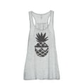 thumbnail image 1 of Thread Tank Pineapple Watermelon Sunglasses Women's Sleeveless Flowy Racerback Tank Top Sport Grey Large, 1 of 5