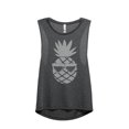 thumbnail image 1 of Thread Tank Pineapple Watermelon Sunglasses Women's Sleeveless Muscle Tank Top Charcoal Medium, 1 of 4
