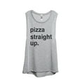 thumbnail image 1 of Thread Tank Pizza Straight Up Women's Sleeveless Muscle Tank Top Sport Grey Small, 1 of 3