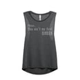 thumbnail image 1 of Thread Tank Please This Aint My First Rodeo Women's Sleeveless Muscle Tank Top Charcoal Medium, 1 of 4