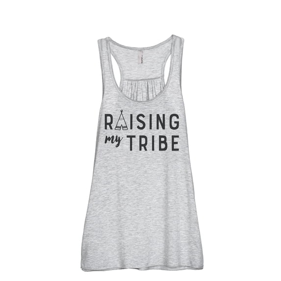 Thread Tank Raising My Tribe Women Sleeveless Flowy Racerback Tank Top