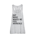 thumbnail image 1 of Thread Tank Rap Music Invincible Women's Sleeveless Flowy Racerback Tank Top Sport Grey 2X-Large, 1 of 5