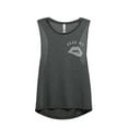 thumbnail image 1 of Thread Tank Read My Lips Women's Sleeveless Muscle Tank Top Charcoal X-Large, 1 of 4