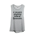 thumbnail image 1 of Thread Tank Reconsider Women's Sleeveless Muscle Tank Top Sport Grey 2X-Large, 1 of 4