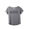thumbnail image 1 of Thread Tank Resist Women's Relaxed Slouchy Dolman T-Shirt Tee Heather Grey Small, 1 of 4