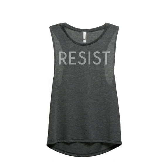 Thread Tank Resist Women's Sleeveless Muscle Tank Top Charcoal Large
