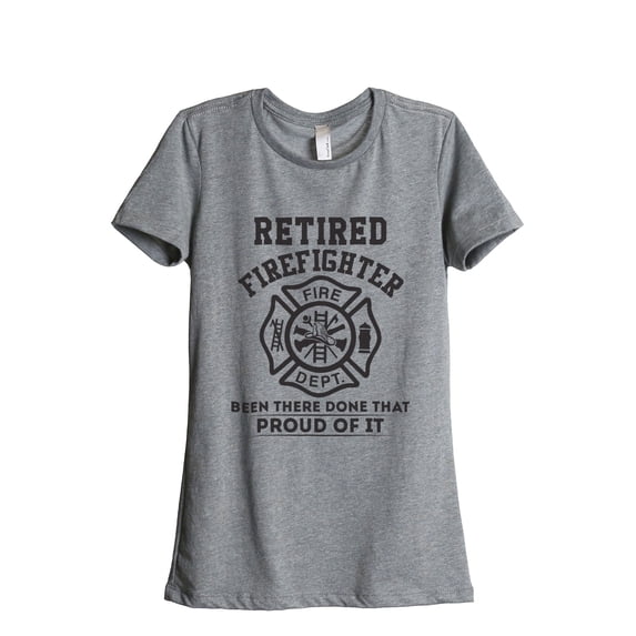 Thread Tank Retired Paramedic Women's Relaxed Crewneck T-Shirt Tee Heather Grey Small