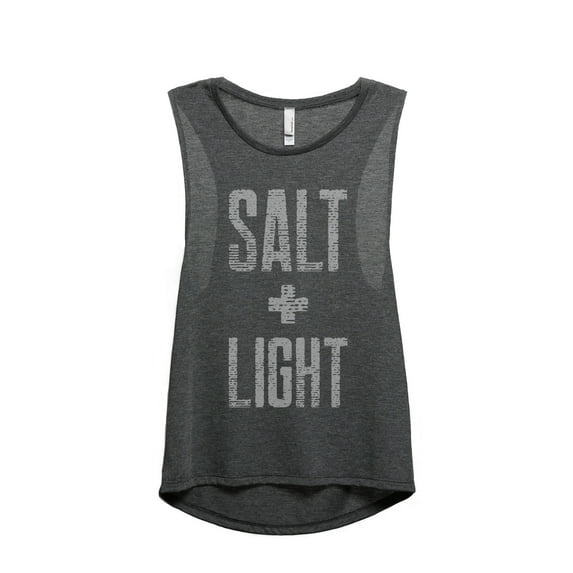 Thread Tank Salt And Light Women's Sleeveless Muscle Tank Top Charcoal Small