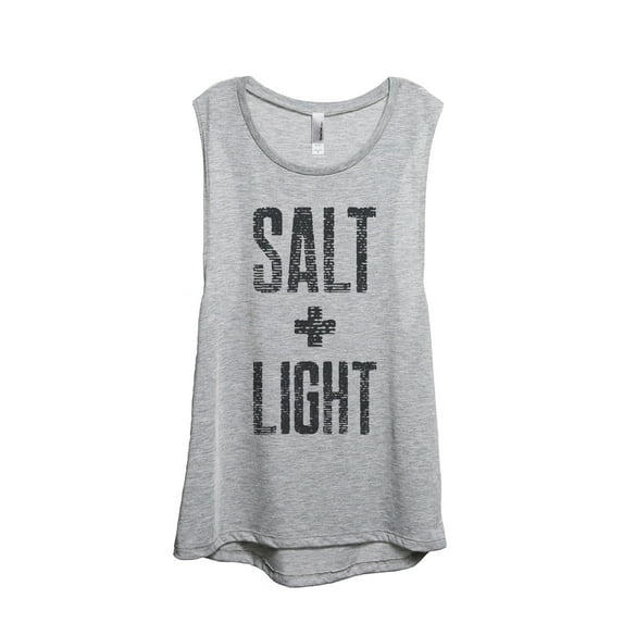 Thread Tank Salt And Light Women's Sleeveless Muscle Tank Top Sport Grey Small