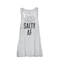 thumbnail image 1 of Thread Tank Salty AF Women's Sleeveless Flowy Racerback Tank Top Sport Grey Large, 1 of 5