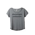 thumbnail image 1 of Thread Tank Shenanigan Enthusiast Women's Relaxed Slouchy Dolman T-Shirt Tee Heather Grey 3X-Large, 1 of 4