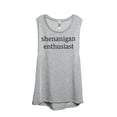 thumbnail image 1 of Thread Tank Shenanigan Enthusiast Women's Sleeveless Muscle Tank Top Sport Grey X-Large, 1 of 4