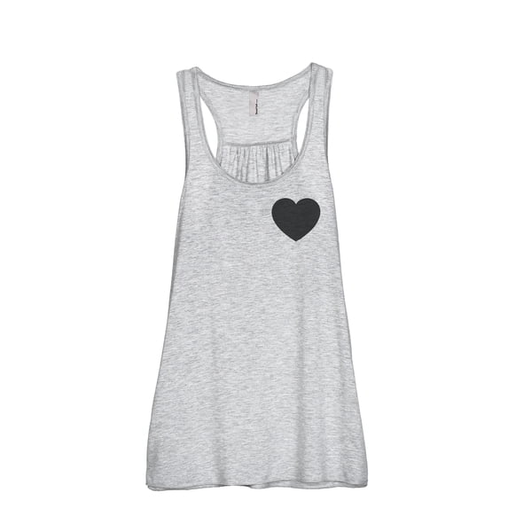 Thread Tank Small Heart Women Sleeveless Flowy Racerback Tank Top