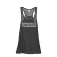 thumbnail image 1 of Thread Tank Snatched Women's Sleeveless Flowy Racerback Tank Top Charcoal Large, 1 of 5