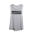 thumbnail image 1 of Thread Tank Snatched Women's Sleeveless Muscle Tank Top Sport Grey Small, 1 of 4