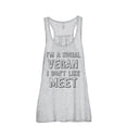 thumbnail image 1 of Thread Tank Social Vegan Women's Sleeveless Flowy Racerback Tank Top Sport Grey Small, 1 of 5